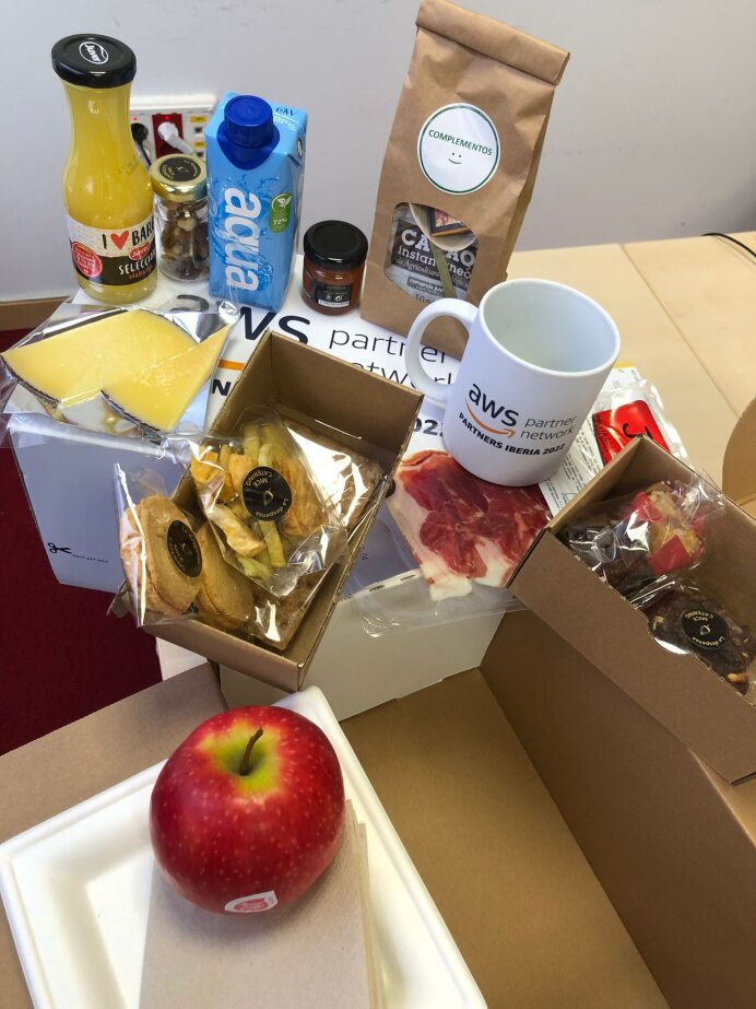 Caja de desayuno personalizable para ejecutivos